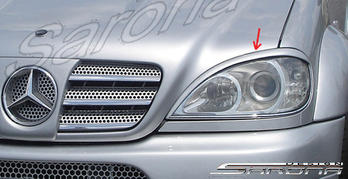 Custom Mercedes ML Eyelids  SUV/SAV/Crossover (1998 - 2005) - $85.00 (Manufacturer Sarona, Part #MB-002-EL)